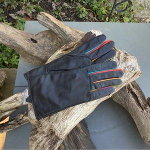 Black Leather Gloves, New with tags.